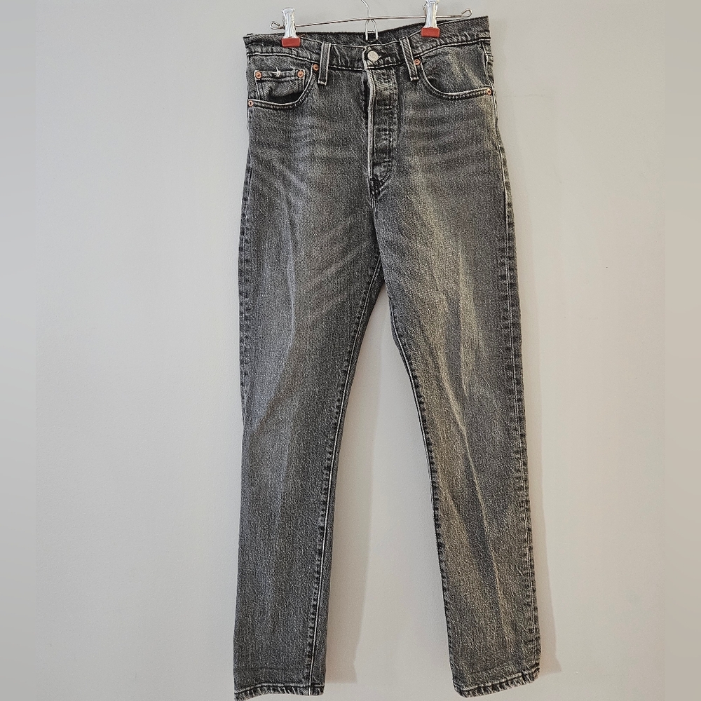 Levi's 501 Red Tab Skinny Washed Black Jeans